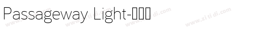 Passageway Light字体转换
